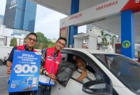 Pertamina Patra Niaga Sumbagut menyapa pelanggan setia untuk merayakan Hari Pelanggan Nasional (HPN) 2024. Foto: Dok. Pertamina Patra Niaga Sumbagut
