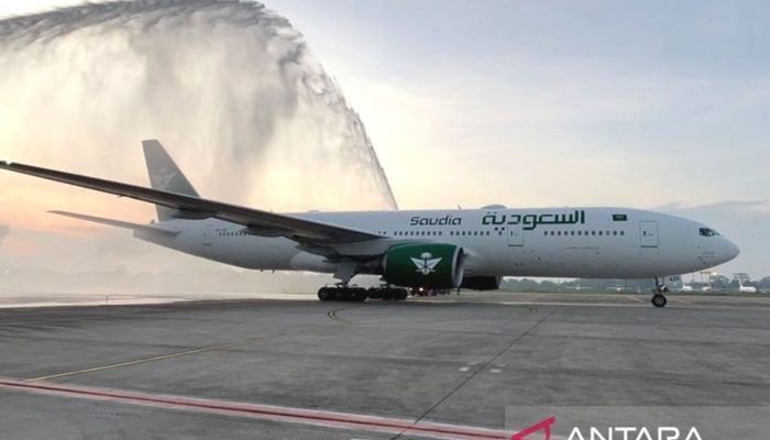 Bandara Kualanamu Kedatangan Saudia Airlines, Layani Penerbangan Umrah Langsung