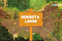 Ilustrasi - Sengketa tanah. Grafis: Topikseru.com