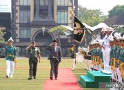 Menhan Sjafrie Sjamsoeddin Kunjungi Mabes AD, Ada Laporan Jenderal Maruli