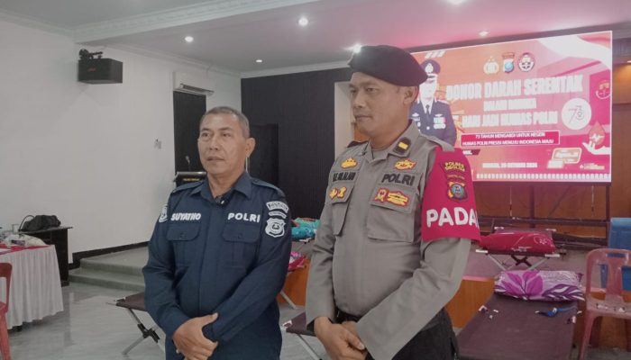 Hari Jadi Humas Polri, Polres Sibolga Gelar Donor Darah