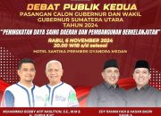 KPU Sumut Batasi Jumlah Pendukung pada Debat Kandidat Kedua