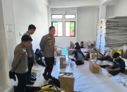 Polres Sibolga Jaga Ketat Proses Sortir dan Pelipatan Surat Suara