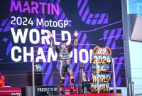 Pembalap Prima Pramac Racing, Jorge Martin, menjadi juara dunia MotoGP musim 2024. Foto: Getty Images