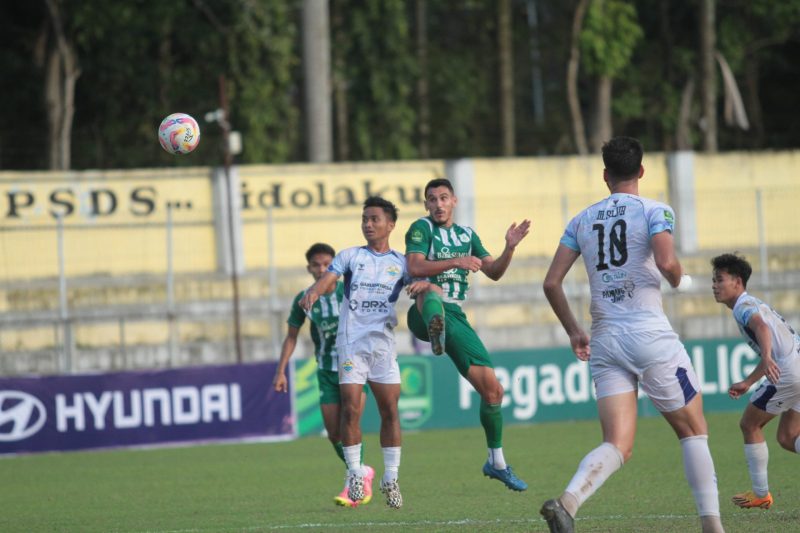 PSMS Medan tampil perkasa setelah menekuk PSKC Cimahi dengan skor 4-2 di Stadion Baharuddin Siregar, Lubuk Pakam, Sabtu (9/11). Foto: MO PSMS Medan