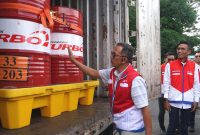 PT Pertamina Patra Niaga Sumbagut menyuplai 25 ribu BBM jenis Pertamax Turbo dan Avgas ke Danau Toba. Foto: Humas Pertamina Patra Niaga Sumbagut