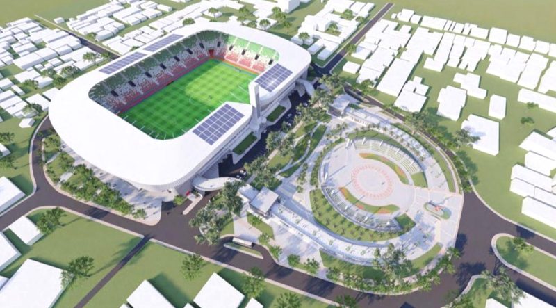 Ilustrasi - Revitalisasi Stadion Teladan. 