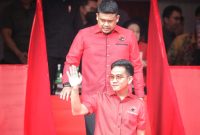 Bobby Nasution dan Gibran Rakabuming Raka saat masih berseragam PDIP. Foto: CNN Indonesia