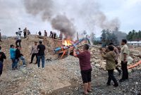 Polres Madina menindak tambang emas ilegal di Desa Jambur Tarutung, Kabupaten Mandailing Natal (Madina). Foto: Humas Polres Madina