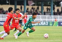 PSMS Medan berhasil menekuk FC Bekasi City di kandang dengan skor telak 2-0 dalam laga lanjutan Liga 2 di Stadion Purnawarman, Purwakarta, Jawa Barat, Sabtu (7/12). Foto: MO PSMS