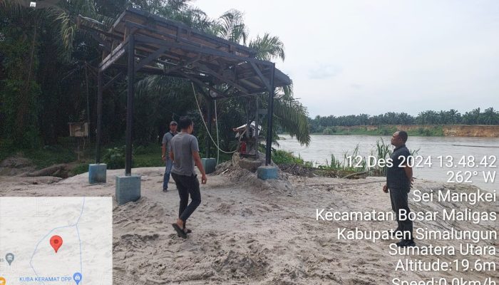 Polres Simalungun Sidak Lokasi Tambang Pasir Ilegal Diduga Milik Kades