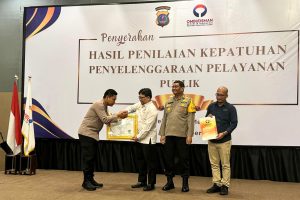 AKBP Achmad Fauzy Terima Penghargaan dari Ombudsman RI