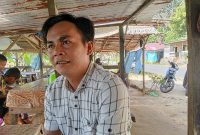 Nodiove (32), korban penganiayaan saat pembagian C6, Selasa (17/12). Topikseru.com/Jasman Julius