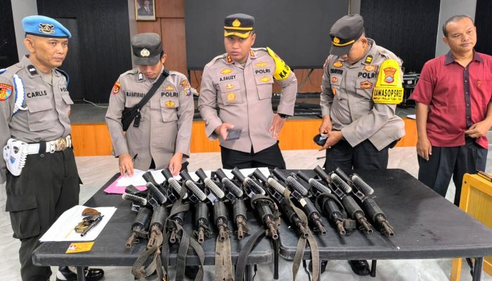 Tegas! AKBP Achmad Fauzy Tarik Senpi Personel yang Ketahuan Habis Izin Pakai