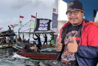 Ketua Umum Komunitas Milenial Berkarya Indonesia (MBI) Akhyar Giantoro mengapresiasi gelaran Festival Dadap sebagai pembumian nilai-nilai Pancasila. Foto kolase: Dok.Pribadi