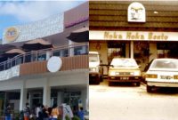 Potret Resto Hokben pada tahun 2022 (kiri) dan pada tahun 1985. Simak kisah perjalanan bisnis sang pemilik, Hendra Arifin (hokben.co.id)
