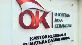 Kantor Otoritas Jasa Keuangan (OJK) Sumatera Utara (Sumut) di Medan.