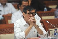 Mantan Menteri Hukum dan Hak Asasi Manusia (Menkumham) Yasona Hamonangan Laoly. Foto: Antara/HO-Humas Kemenkumham