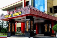 Kantor Polda Sumatera Utara (Sumut) di Jalan SM Raja, Kota Medan, Sumatera Utara.