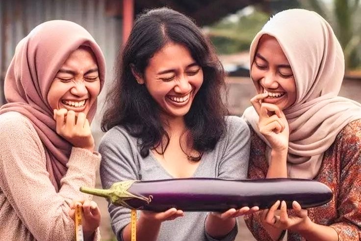 Topik 'Terong Bu Lurah' sedang menjadi perbincangan hangat dan viral di media sosial (Dok: X/@ebe_ganzo).
