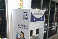 PT KAI Sumut menyediakan water station sebagai komitmen memberikan pelayanan terbaik dan mendukung pola hidup sehat. Foto: Dok.KAI Sumut