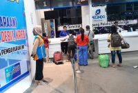 Loket Pelayanan Penumpang Sibolga- Gunung Sitoli di Pelindo Multi Terminal Branch Sibolga. foto: Humas Pelindo Sibolga