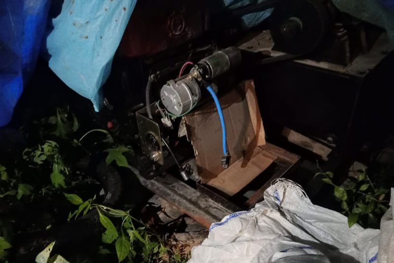 Direktur BSY Damai Mendrofa resmi laporkan pencurian di Sekretariat BSY. Foto: Topikseru.com/ Jasman Julius