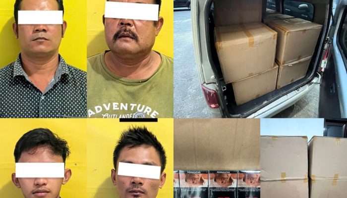 Polres Labusel Bongkar Peredaran Rokok Bercukai Palsu