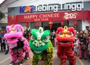 Stasiun KA Tebing Tinggi Hadirkan Atraksi Barongsai