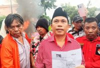 Kuasa Hukum warga terdampak dugaan penyerobotan lahan, Pandapotan Tamba, Kamis (23/1). topikseru.com/Muchlis