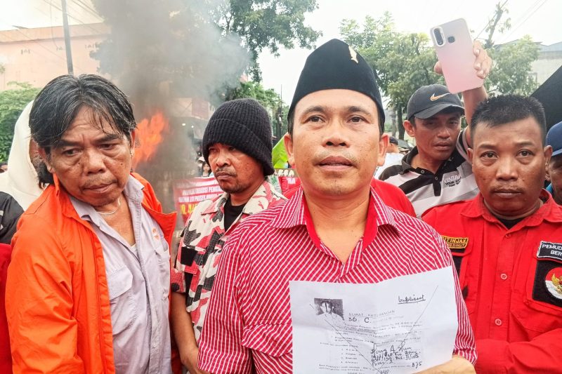Kuasa Hukum warga terdampak dugaan penyerobotan lahan, Pandapotan Tamba, Kamis (23/1). topikseru.com/Muchlis