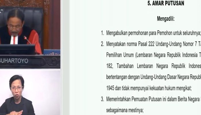 MK Hapus Presidential Threshold: Bertentangan dengan UUD