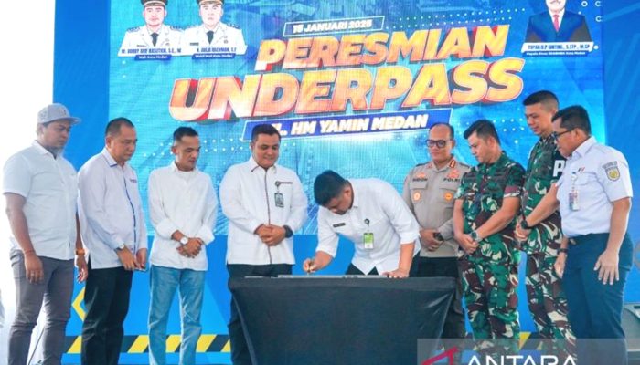 Bobby Nasution Resmikan Underpass Berbiaya Rp 163 Miliar