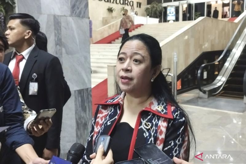 Ketua DPR RI Puan Maharani di Kompleks Parlemen, Jakarta, Kamis (30/1/2024). Foto: Antara