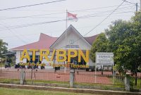 Kantor Badan Pertanahan Nasional (BPN) Kabupaten Tapanuli Tengah. Foto: Topikseru.com/ Jasman Julius