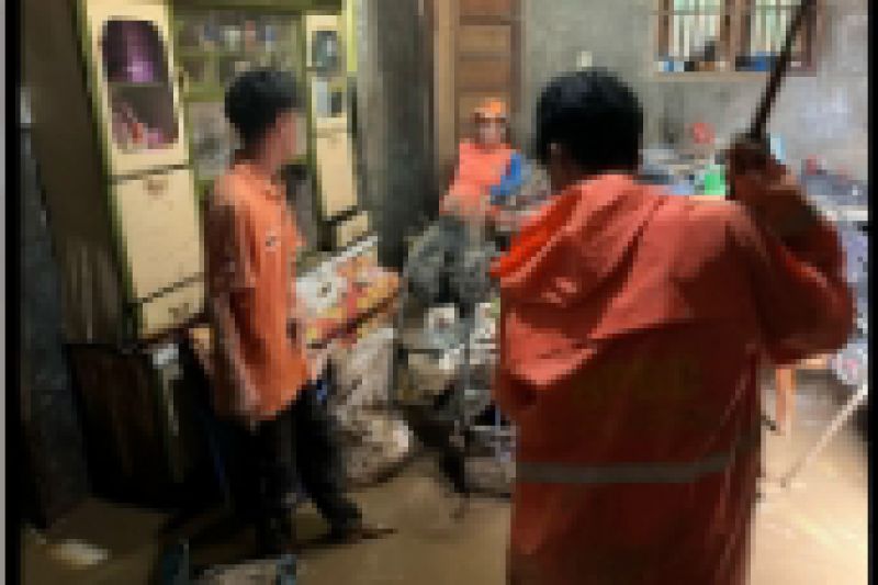 Pusdalops PB Sumut mencatat 495 rumah warga di Kota Padangsidimpuan rusak aibat banjir. Foto: Dok. Pusdalops Sumut