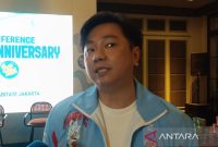 Head of Commercial EVOS Thony Tham, menjawab pertanyaan wartawan di Jakarta, Kamis (14/3/2025). Foto: Antara/Donny Aditra