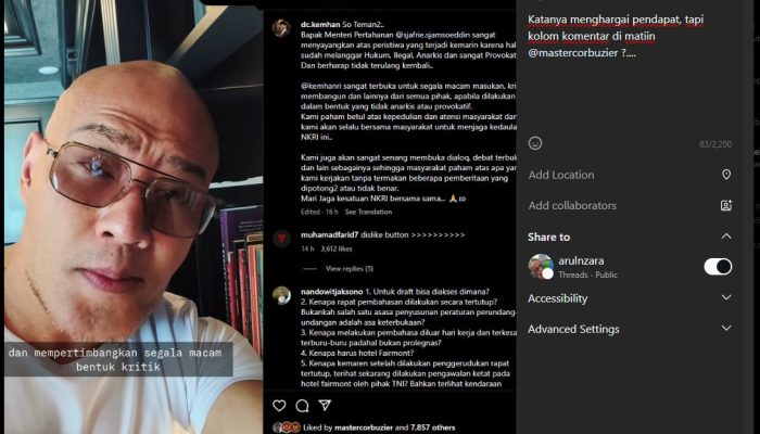 Deddy Corbuzier dan Narasi ‘Pengganggu Ilegal’: Mengapa Kolom Komentar Dimatikan?