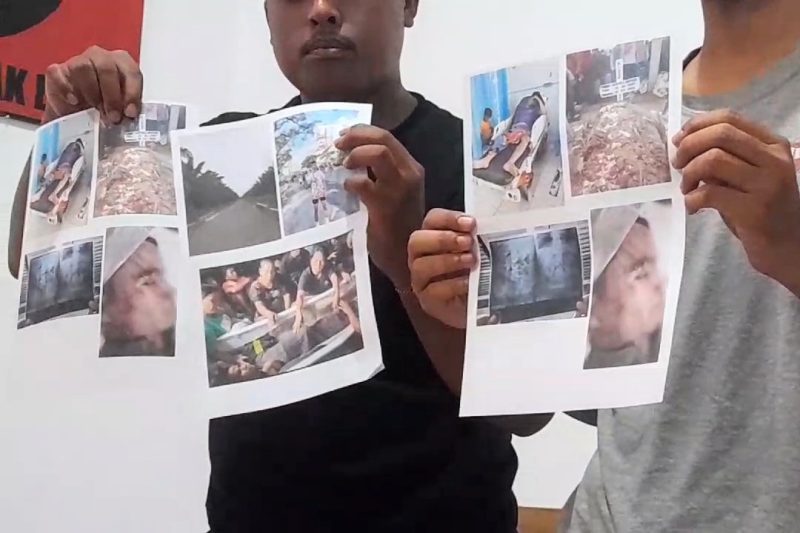 Kontras Sumut beberkan hasil investigasi terkait kasus dugaan penganiayaan pelajar di Asahan. Foto: Istimewa