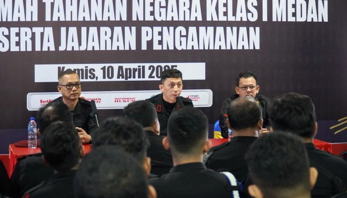 Rutan Kelas I Medan Perkuat Tugas Pokok dan Fungsi Petugas Pengamanan