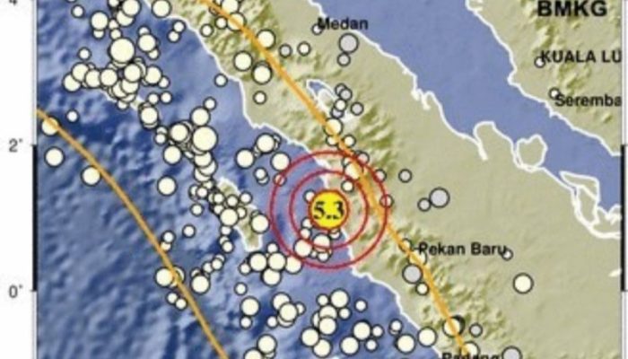 Gempa Bumi Magnitudo 5,3 Guncang Madina, BMKG: Deformasi Batuan dalam Lempeng