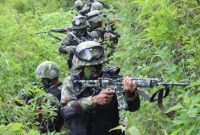 Ilustrasi - Aparat gabungan TNI-Polri kontak tembak dengan KKB di wilayah Distrik Tembagapura, Mimika, Papua.