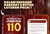 Polda Sumut mengimbau masyarakat menggunakan layanan polisi atau Call Center 110. Foto: Humas Polda Sumut