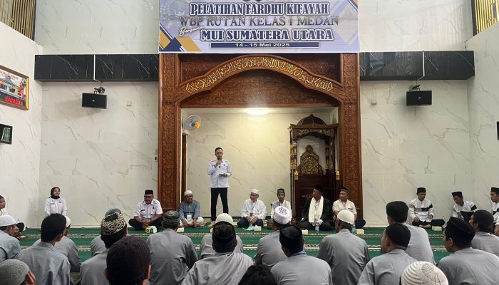 Gandeng MUI, Rutan Kelas I Medan Latih Warga Binaan tentang Fardhu Kifayah