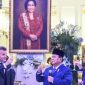 Presiden Prabowo Subianto (kanan) bersama Presiden Prancis Emmanuel Macron (kiri) saat jamuan makan malam di Istana Negara, Jakarta, Rabu (28/5/2025). Foto: ANTARA FOTO/Galih Pradipta