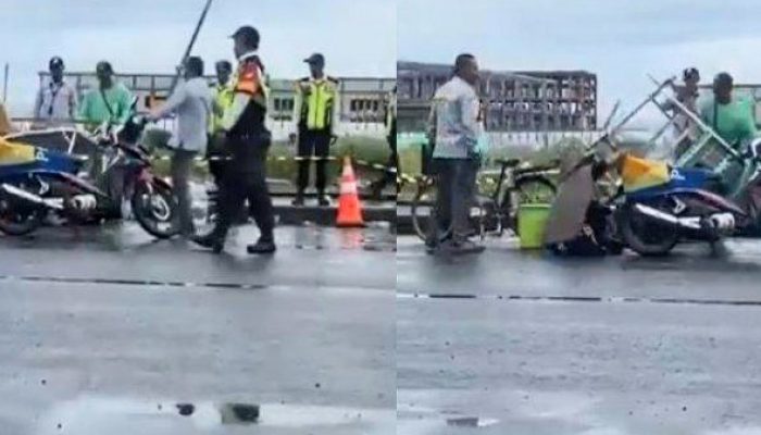 Viral Satpam Tendang Lapak PKL di Kawasan Industri Kendal, Warga Geruduk KIK