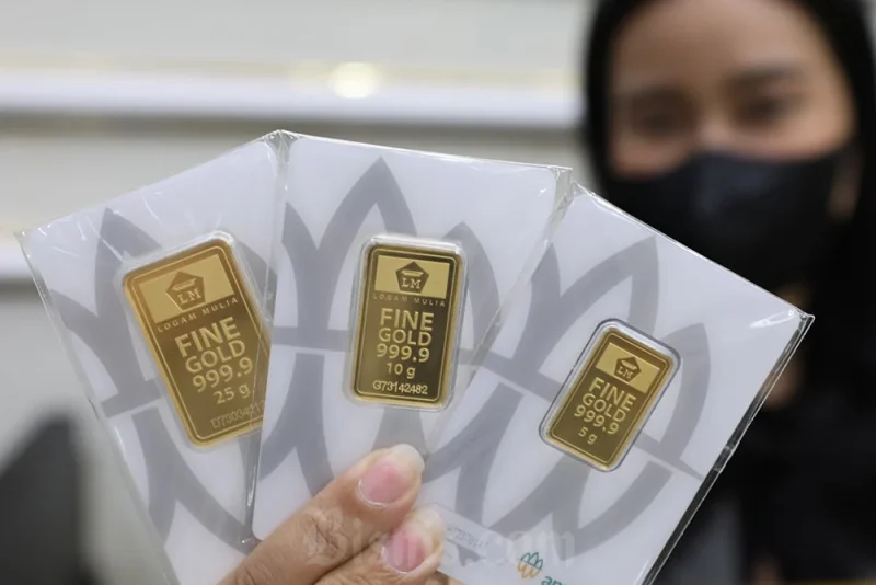Harga emas di Pegadaian hari ini untuk jenis Antam dengan ukuran 0,5 gram stagnan dan dibanderol dengan harga Rp 1.031.000.