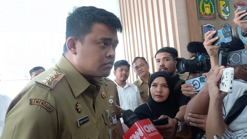 Gubernur Sumut Bobby Nasution angkat bicara terkait OTT KPK di Sumut yang menjaring sejumlah pihak termasuk anak buahnya, Kadis PUPR Topan Obaja Putra Ginting. Foto: Istimewa