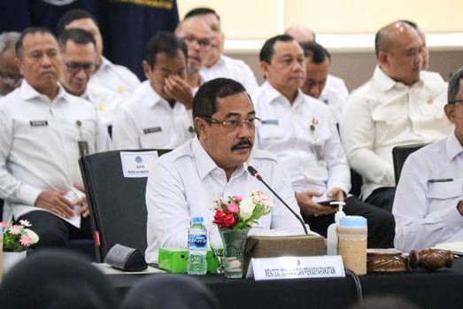 Menteri Imipas, Agus Andrianto, saat membuka Orientasi CPNS Tahun Anggaran 2024 di Jakarta, Selasa (3/6). Foto: Dok.Kemenimipas