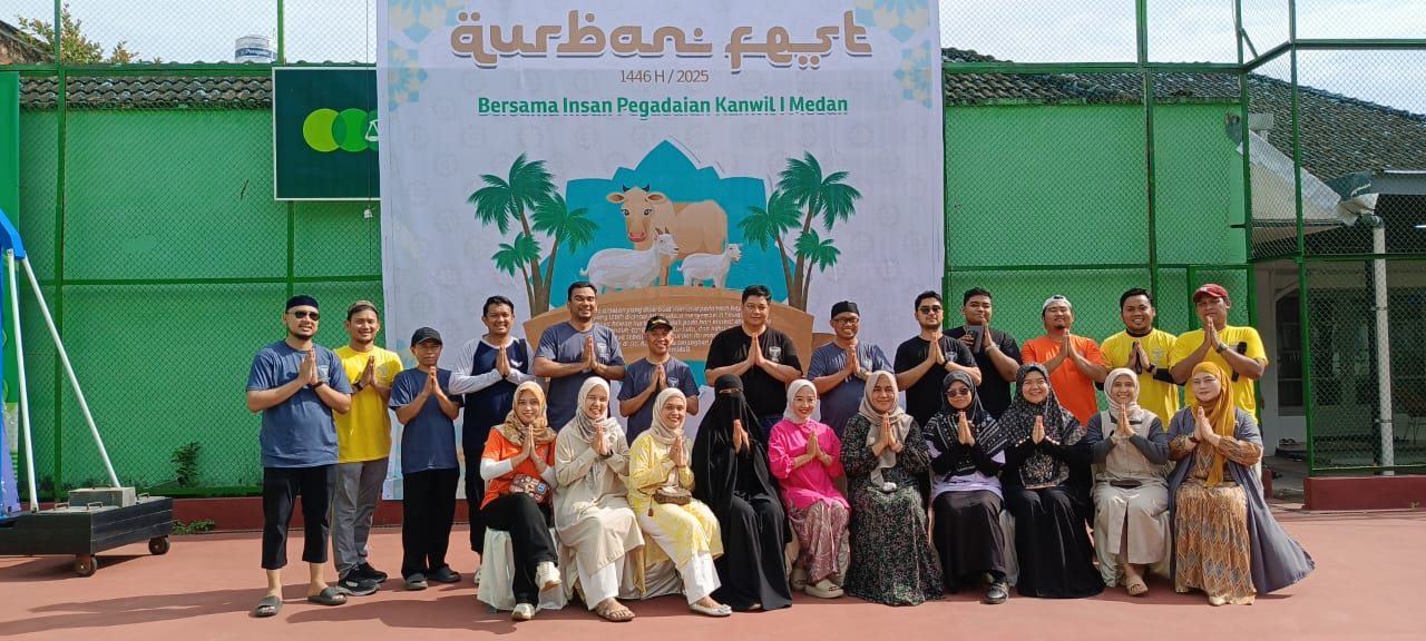 PT Pegadaian Kanwil 1 Medan melakukan penyembelihan hewan qurban dalam rangka merayakan hari raya Idul Adha 1446 H.